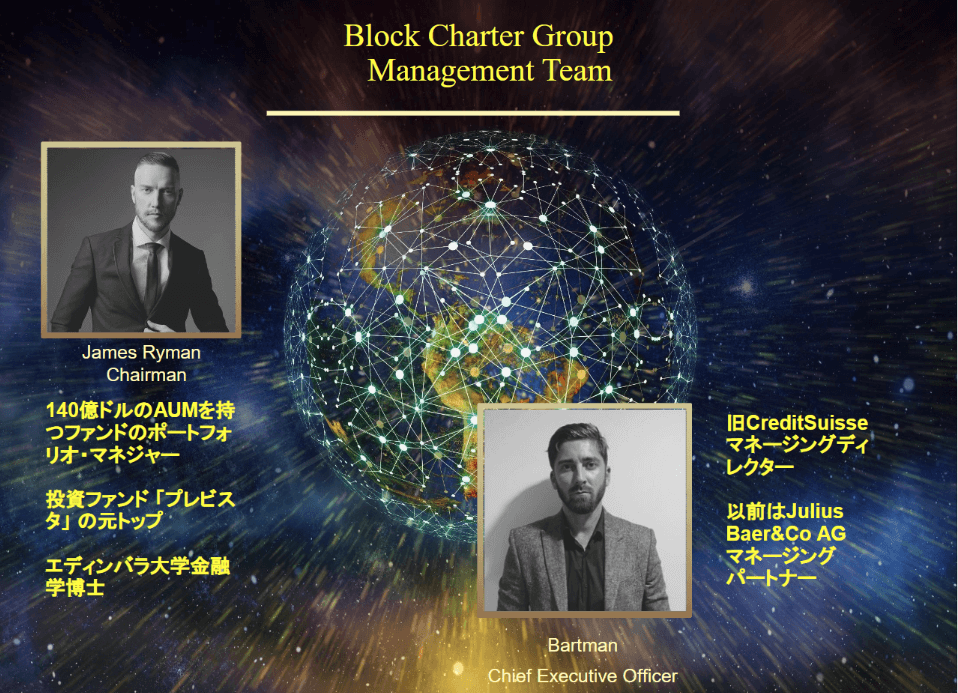 ブロックチャーター社