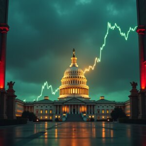 米政府閉鎖でビットコイン上昇、上げ相場は続くのか
