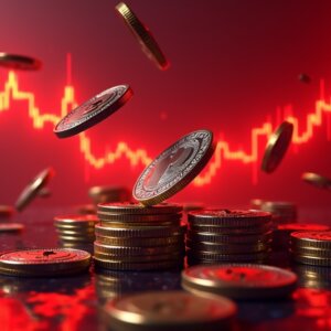 リップル、ドージコインなど主要通貨が一時50%の大暴落