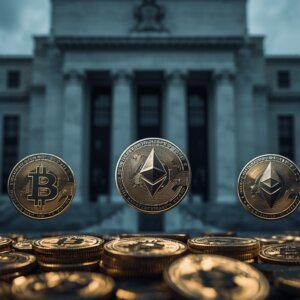 FRBの金利発表を前にBTC・DOGE・ETHが一時下落──トレーダーは慎重な姿勢