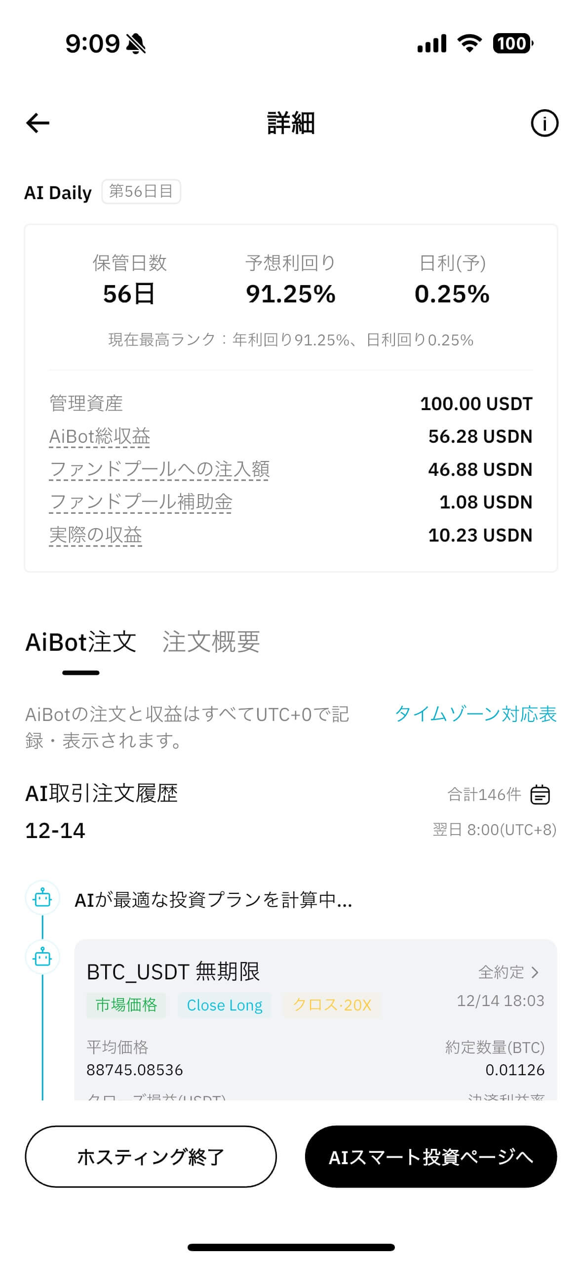 AI Daily result 56日目
