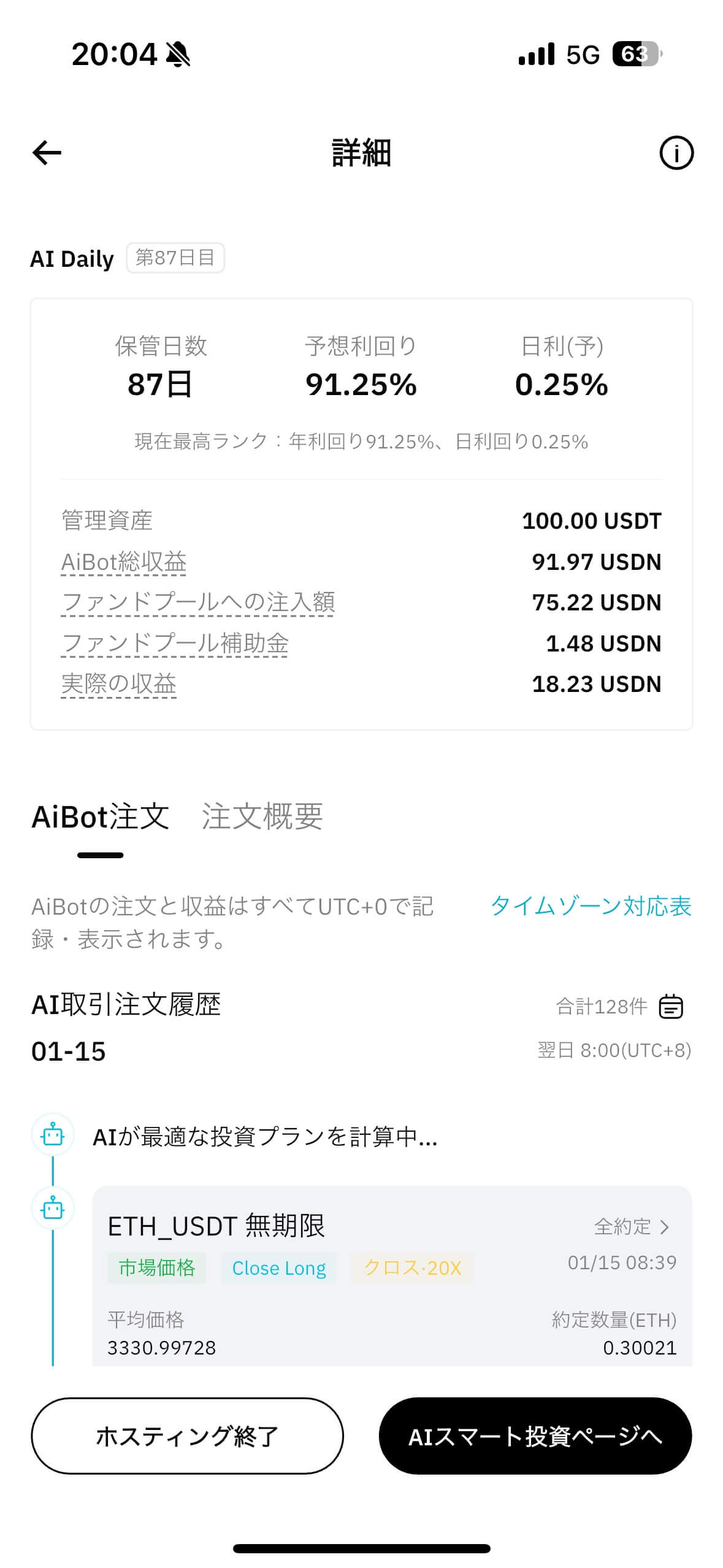 AI Daily result 87日目