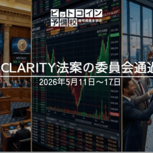 2026年5月第3週｜CLARITY法案が上院委員会を通過・PPI急落でBTC乱高下・ETF大規模流出の週
