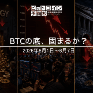 2026年6月第1週｜Strategy売却・マウントゴックス送金・米金利上昇が重なりBTC年初来安値61,351ドル更新