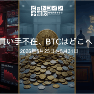 2026年5月第5週｜イラン急落・買い手不足でBTC77,000ドル台・トランプが法制化宣言