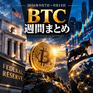2026年9月第2週｜BTC版｜7.6万ドル台へ下落、ETF3日で4.50億ドル流出　焦点はFOMCへ