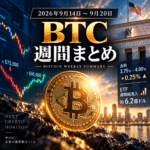 2026年9月第3週|BTC版|7.5万ドル割れから8万ドル回復 ETFは週末4.33億ドル流入
