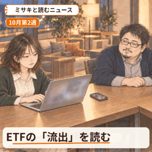 米国の現物ETFから、BTC・ETHとも資金が流出した週でした｜「流出」は、箱の中身が減ったかどうかの話として読む