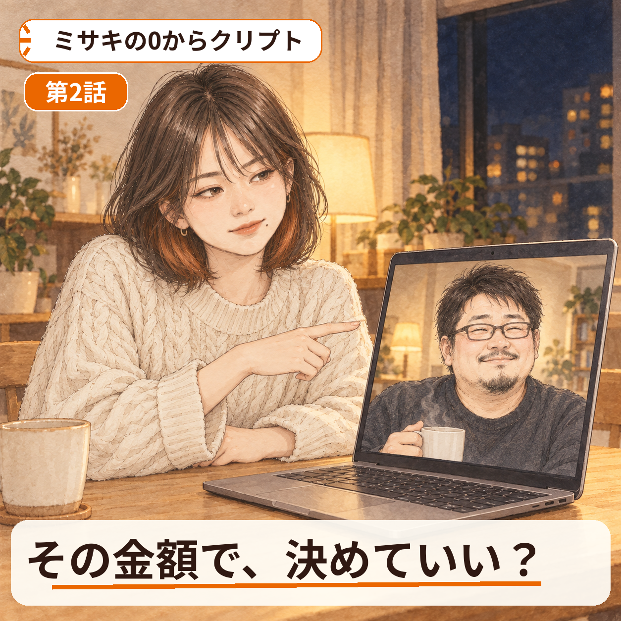 ミサキの0からクリプト 第2話|ビットコインはどこでどう買うか