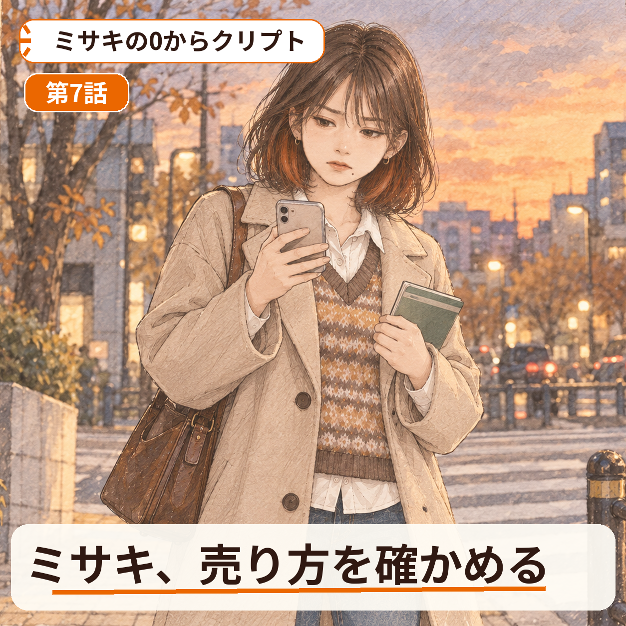 ミサキの0からクリプト 第7話｜ミサキ、売り方を確かめる